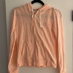 Pink zip up